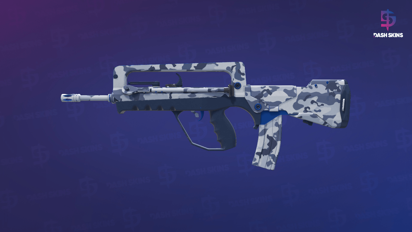 FAMAS | Yeti Camo (Factory New) - Frontside Screenshot