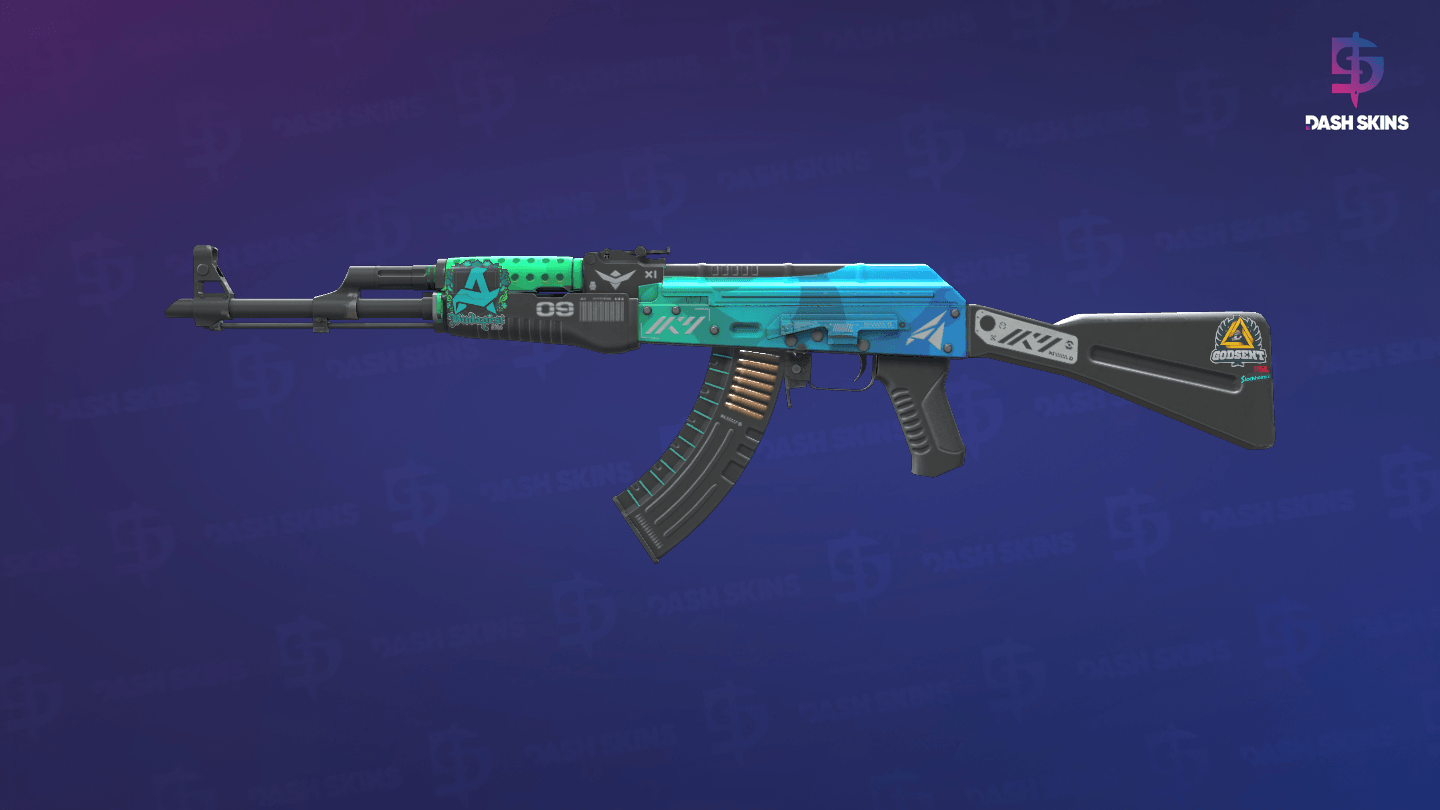 AK-47 | Ice Coaled (Minimal Wear) - Frontside Screenshot