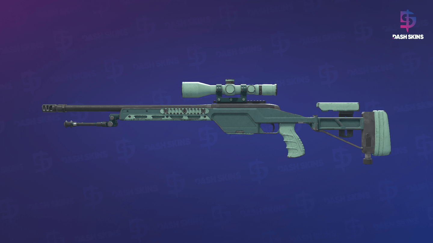 SSG 08 | Blue Spruce (Well-Worn) - Frontside Screenshot
