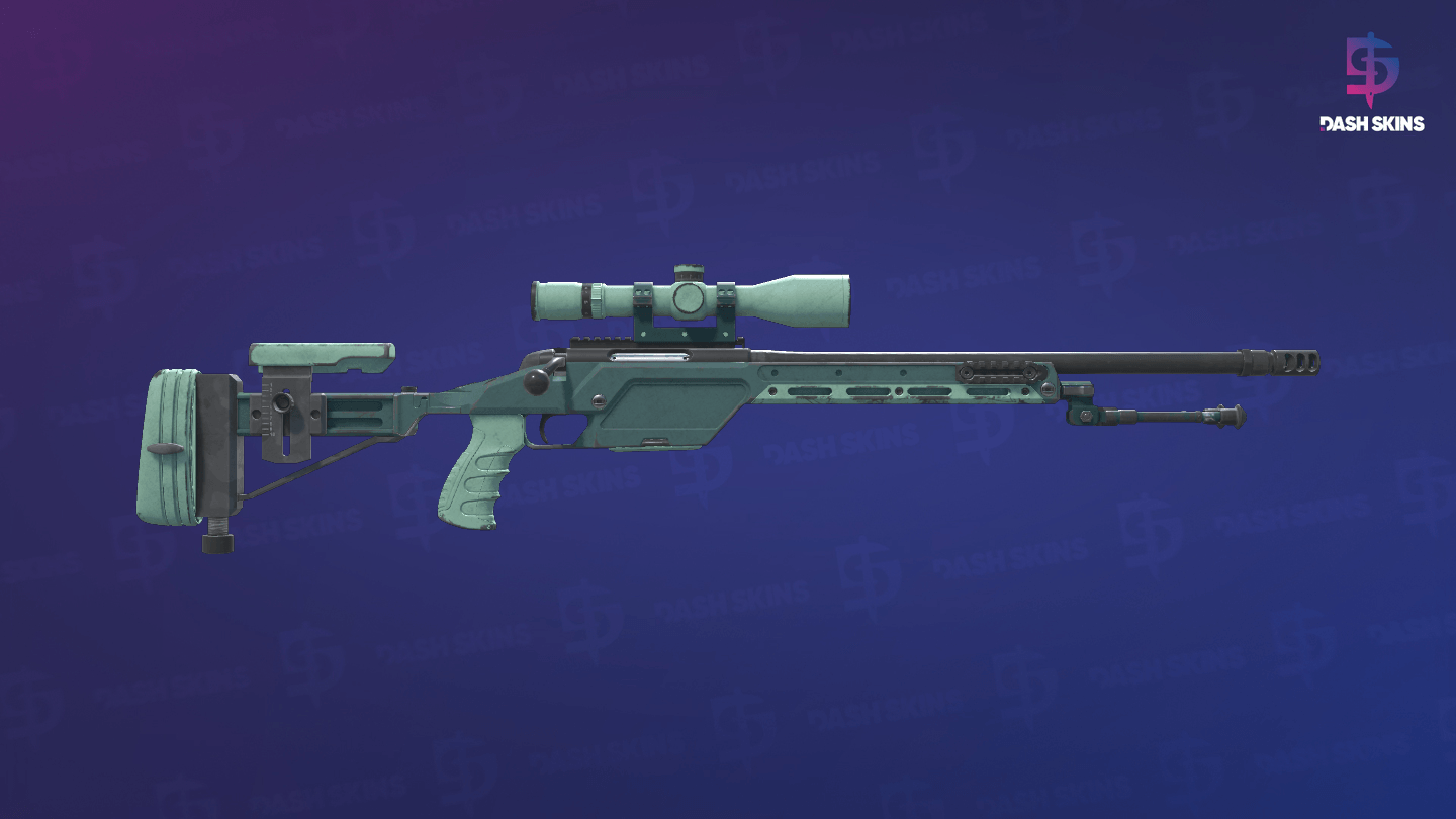 SSG 08 | Blue Spruce (Well-Worn) - Backside Screenshot