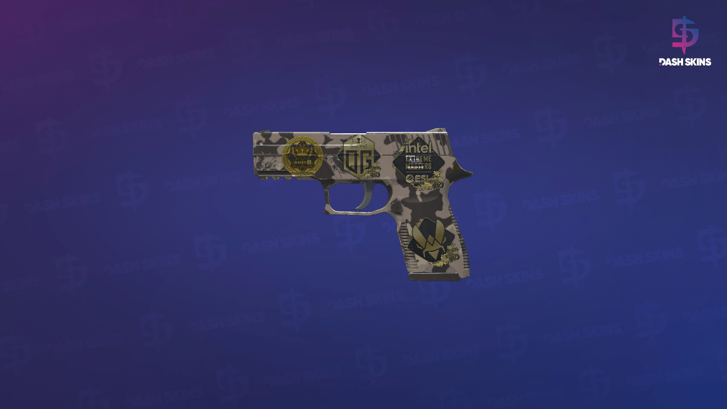 Souvenir P250 | Black & Tan (Minimal Wear) - Frontside Screenshot