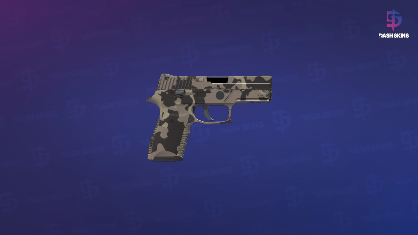 Souvenir P250 | Black & Tan (Minimal Wear) - Backside Screenshot