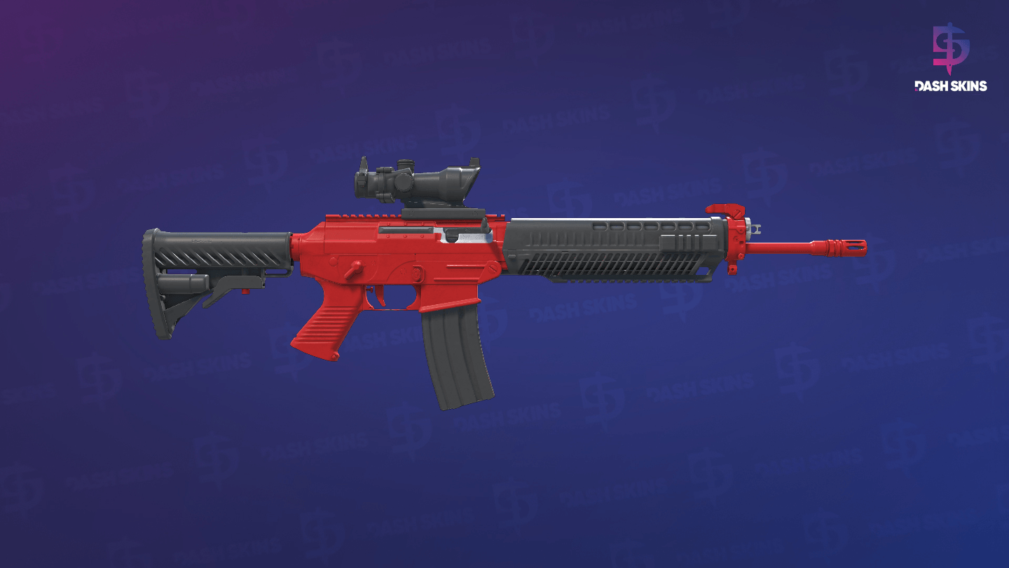 SG 553 | Candy Apple (Minimal Wear) - Backside Screenshot