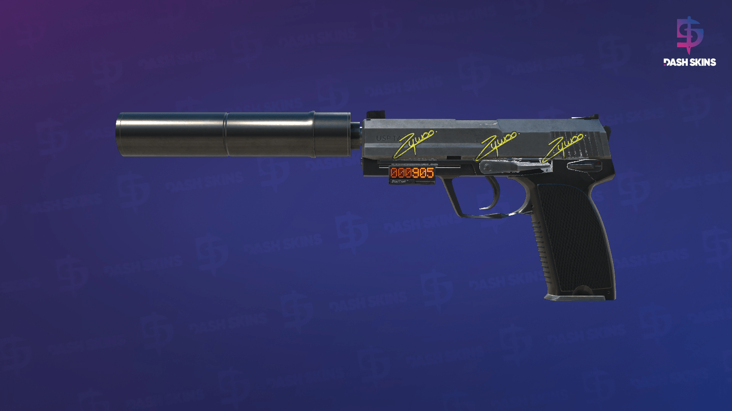 StatTrak™ USP-S | Stainless (Battle-Scarred) - Frontside Screenshot