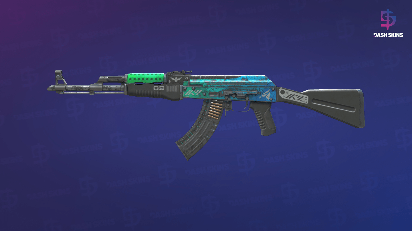 AK-47 | Ice Coaled (Battle-Scarred) - Frontside Screenshot