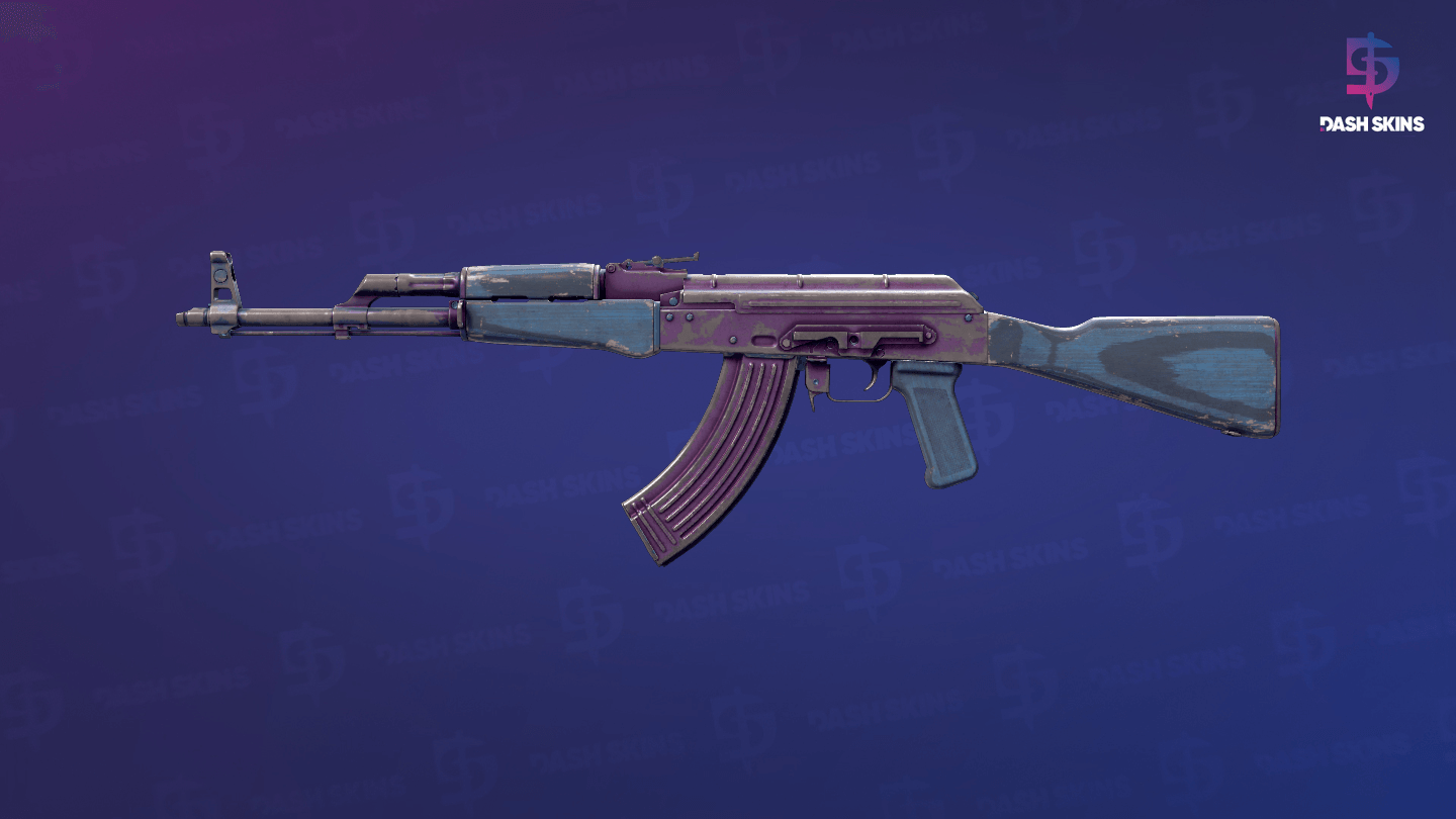 AK-47 | Midnight Laminate (Battle-Scarred) - Frontside Screenshot