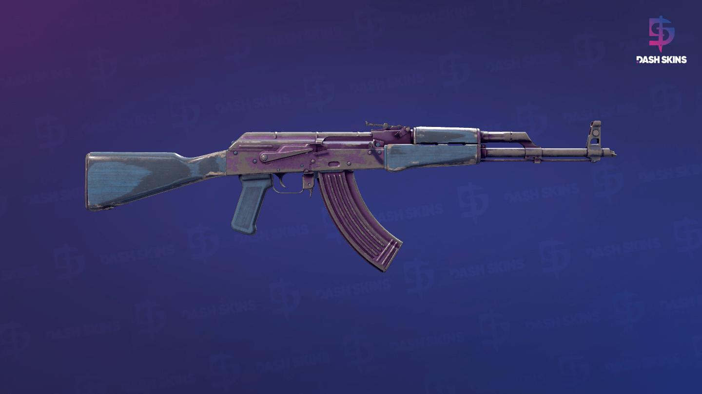 AK-47 | Midnight Laminate (Battle-Scarred) - Backside Screenshot