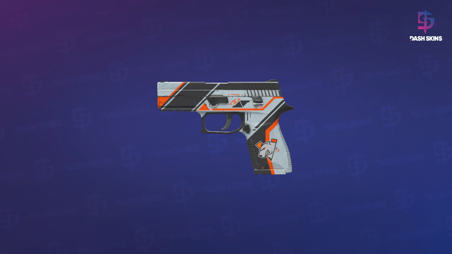 P250 | Asiimov (Well-Worn) - Frontside Screenshot