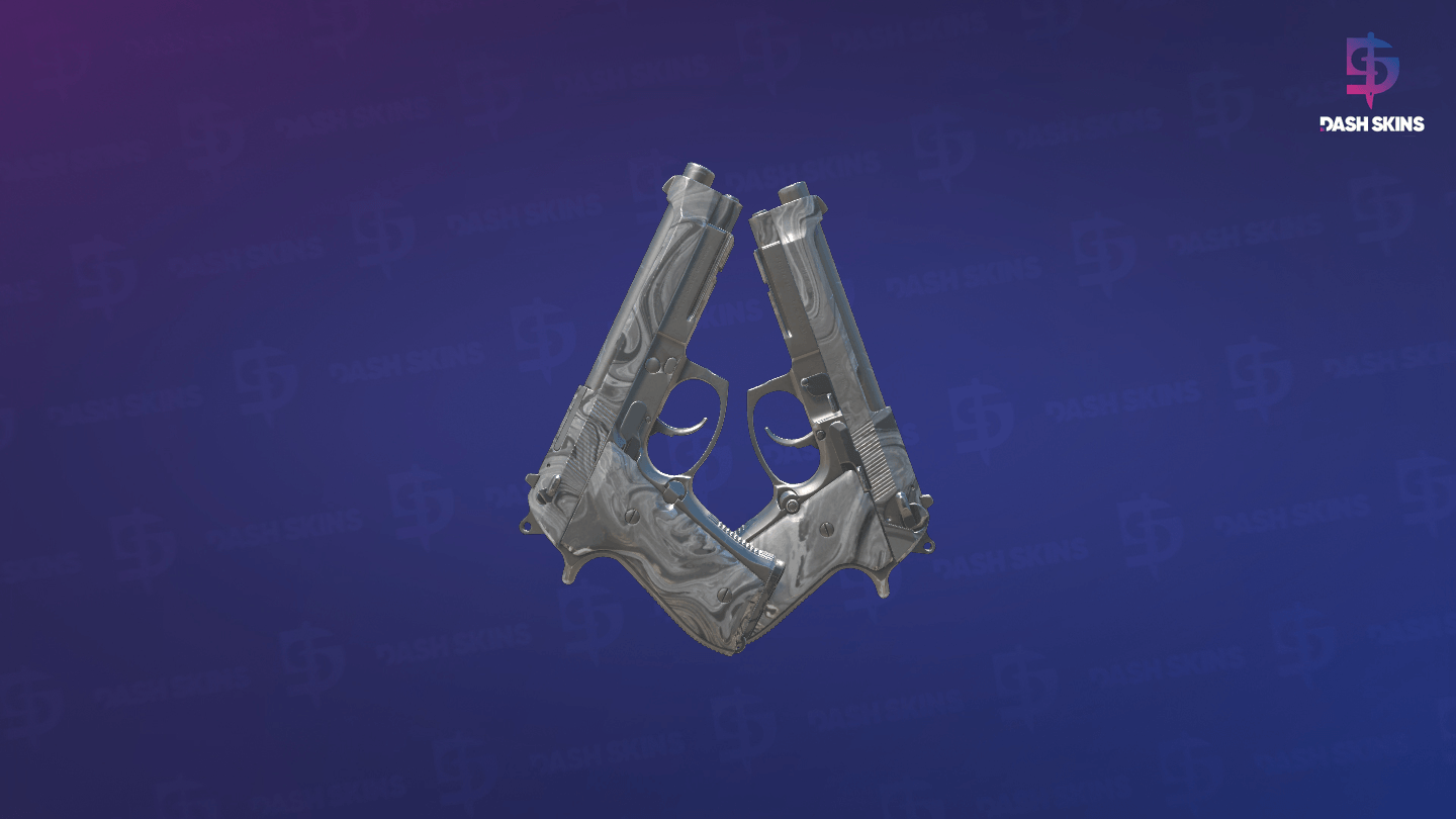 Dual Berettas | Silver Pour (Field-Tested) - Backside Screenshot