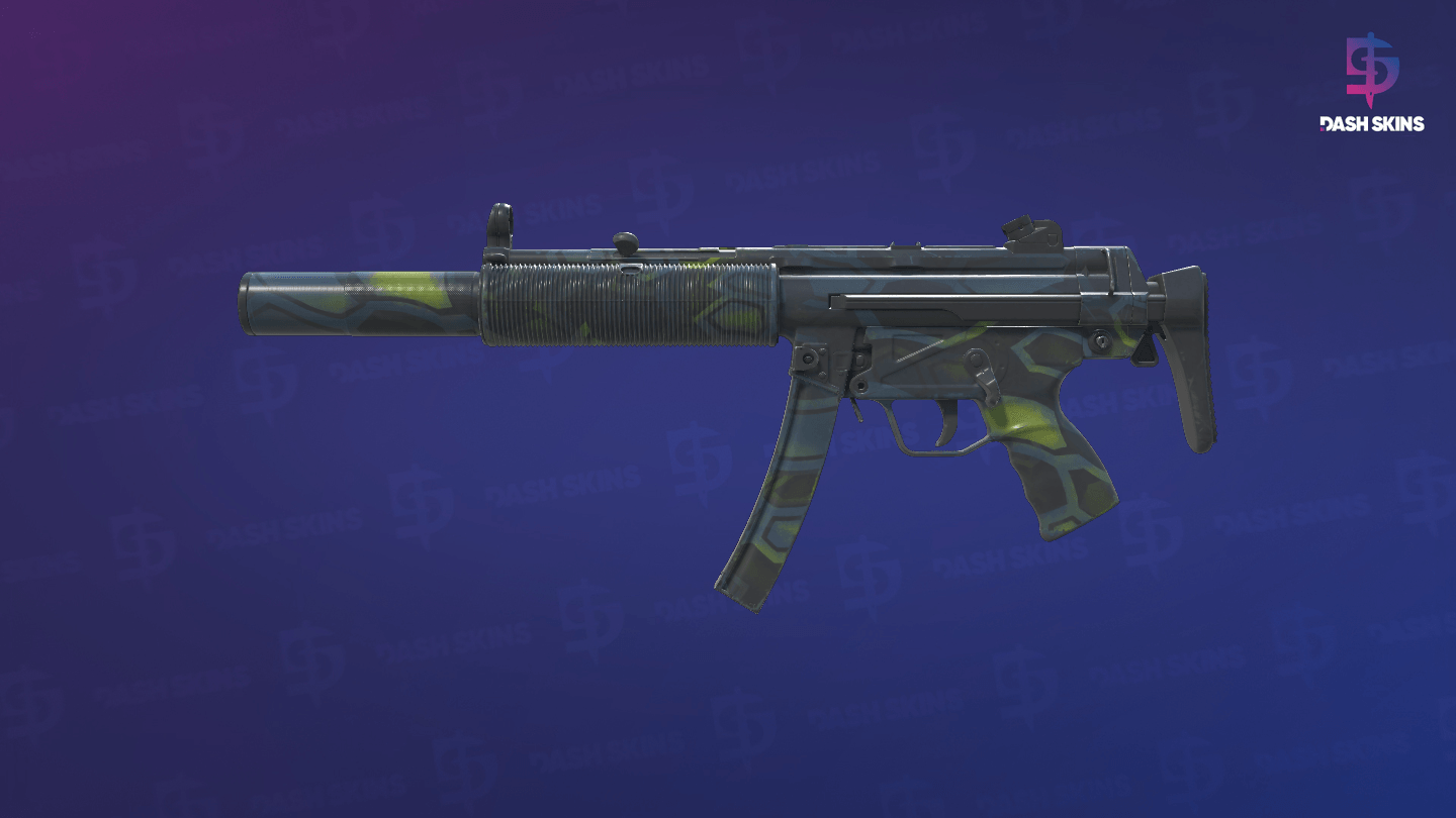 MP5-SD | Lime Hex (Field-Tested) - Frontside Screenshot