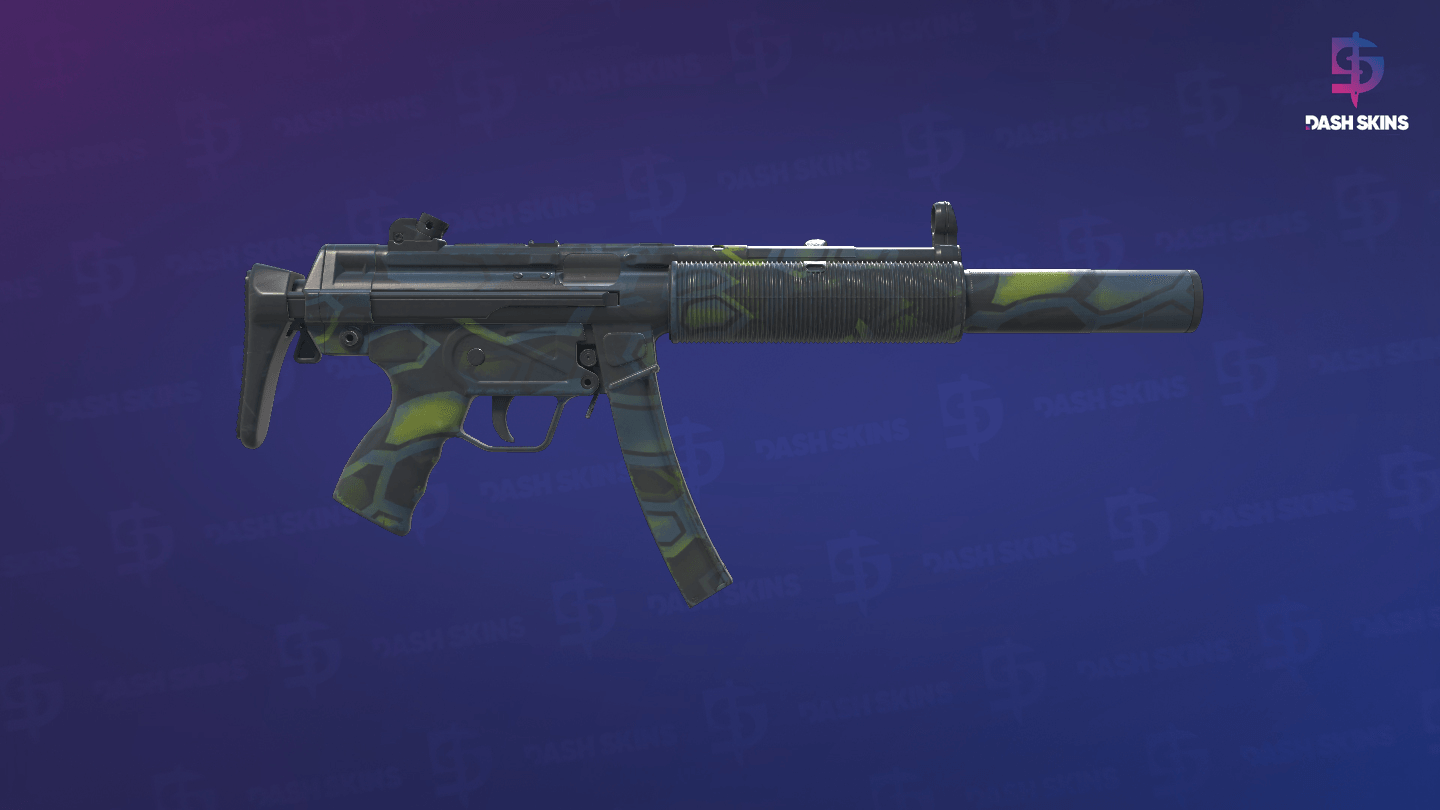 MP5-SD | Lime Hex (Field-Tested) - Backside Screenshot
