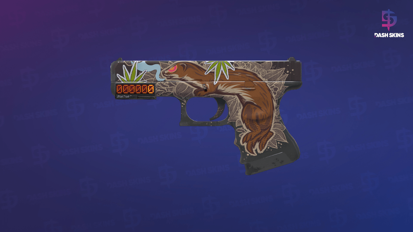 StatTrak™ Glock-18 | Weasel (Field-Tested) - Frontside Screenshot