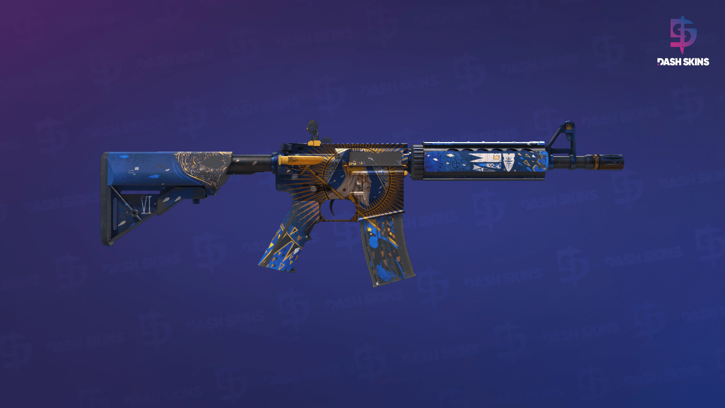 M4A4 | The Emperor (Well-Worn) - Backside Screenshot