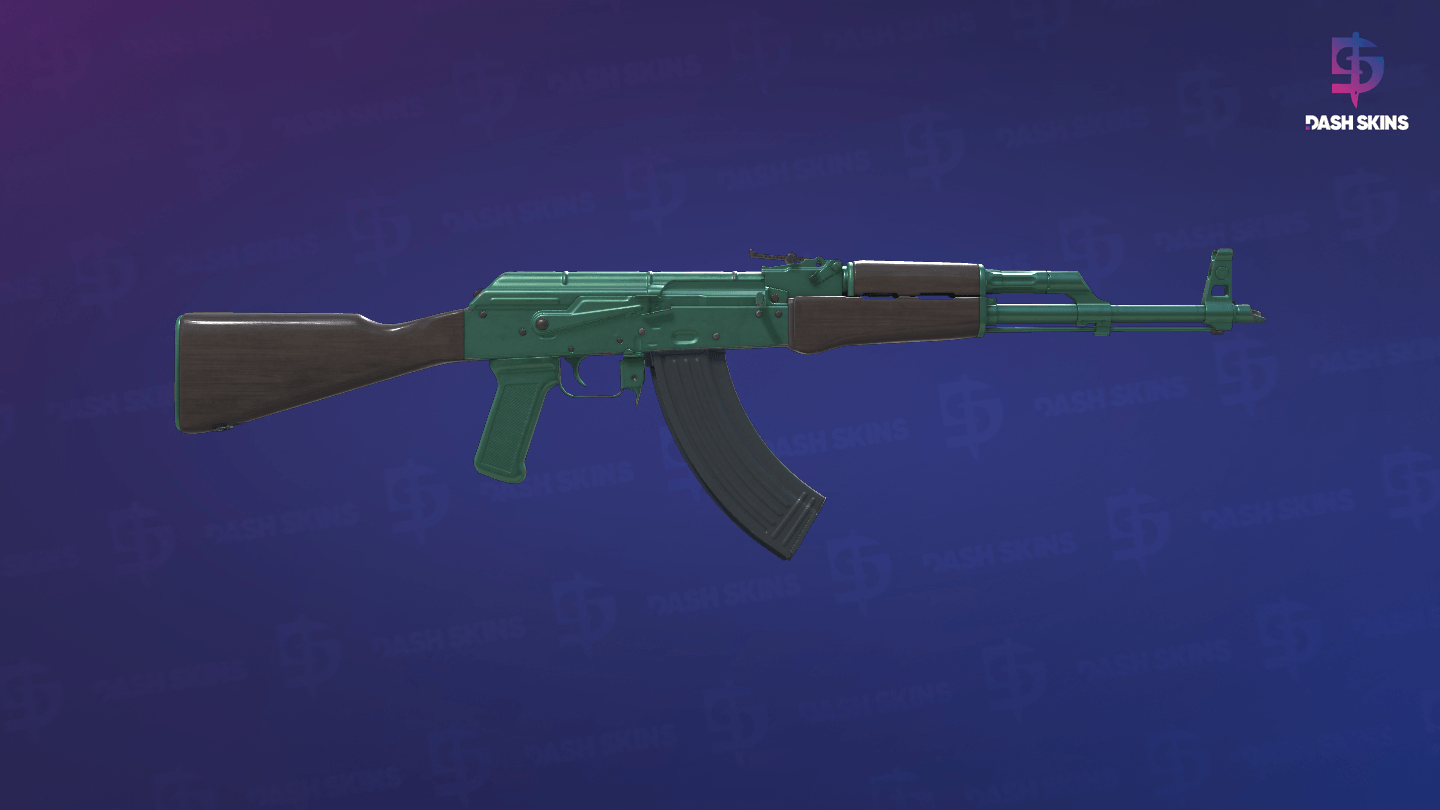 AK-47 | Wintergreen (Minimal Wear) - Backside Screenshot