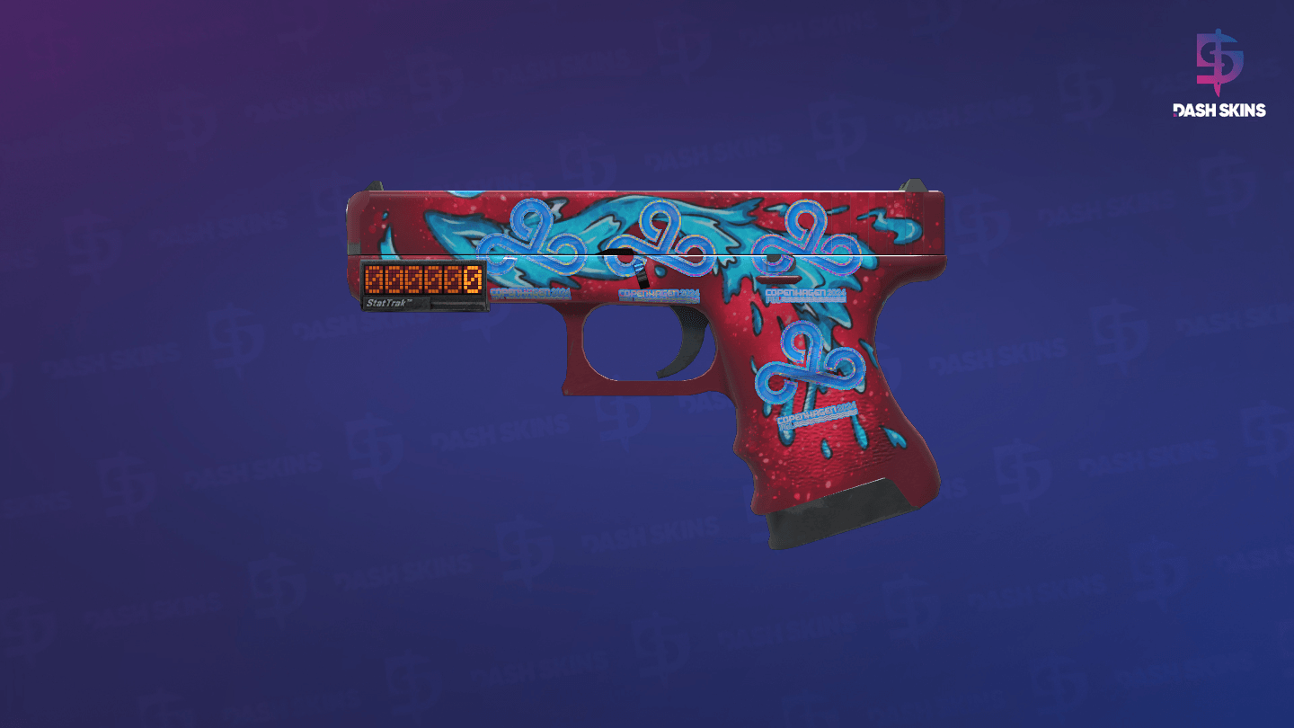 StatTrak™ Glock-18 | Water Elemental (Factory New) - Frontside Screenshot