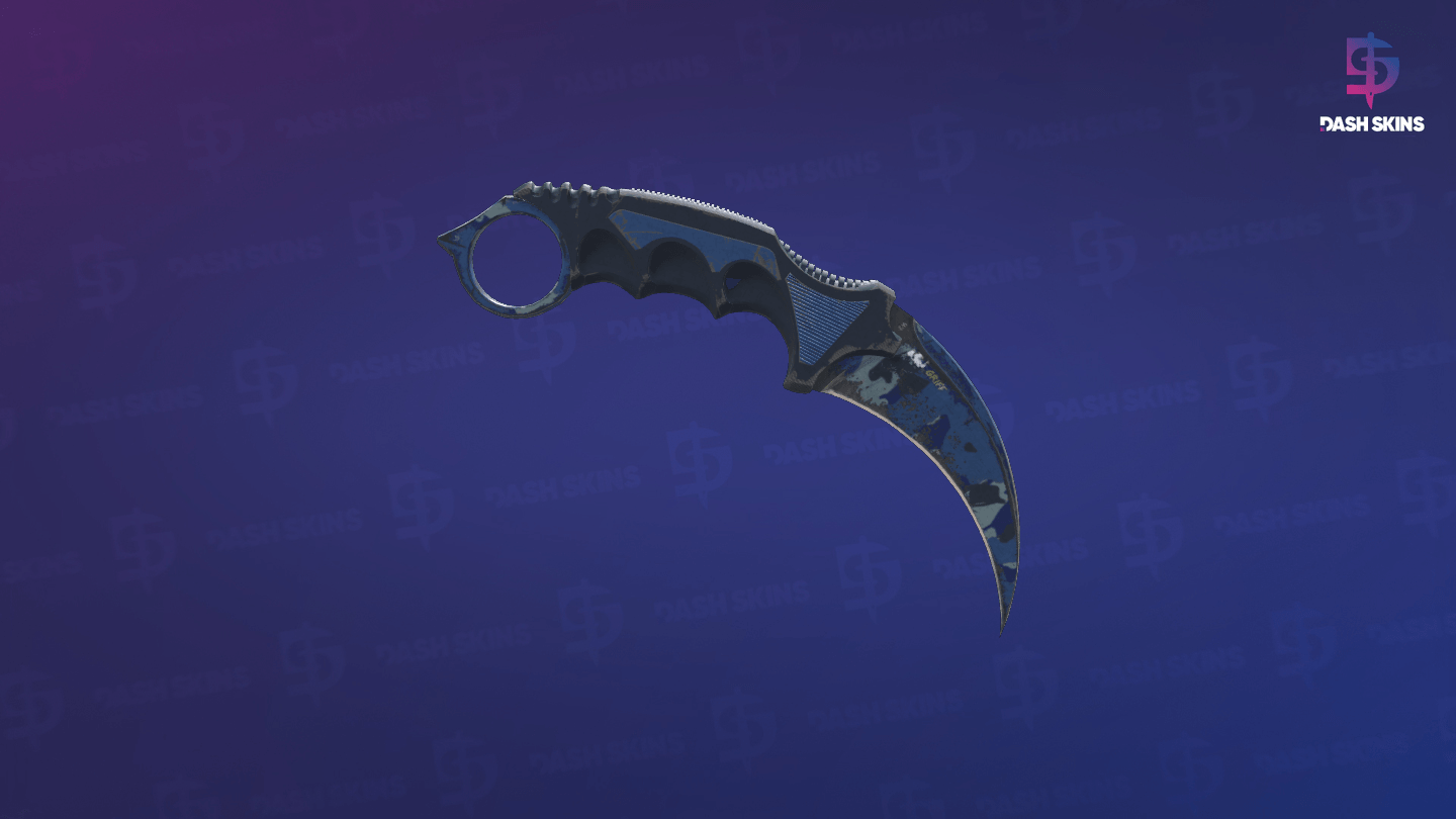 ★ Karambit | Bright Water (Well-Worn) - Backside Screenshot