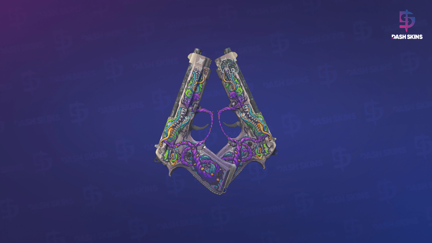 Dual Berettas | Flora Carnivora (Field-Tested) - Frontside Screenshot