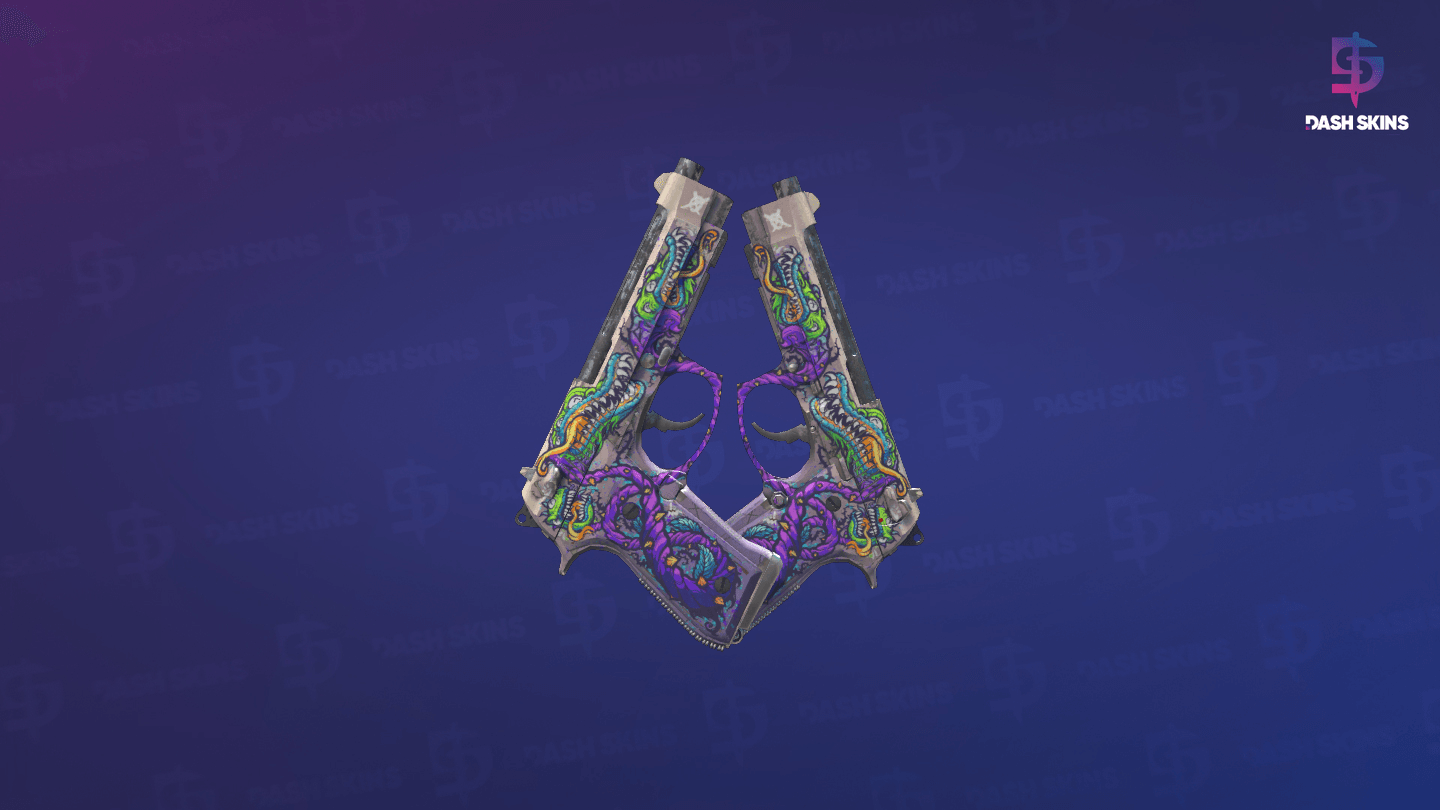 Dual Berettas | Flora Carnivora (Field-Tested) - Backside Screenshot
