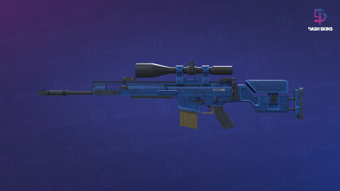 SCAR-20 | Blueprint (Minimal Wear) - Frontside Screenshot