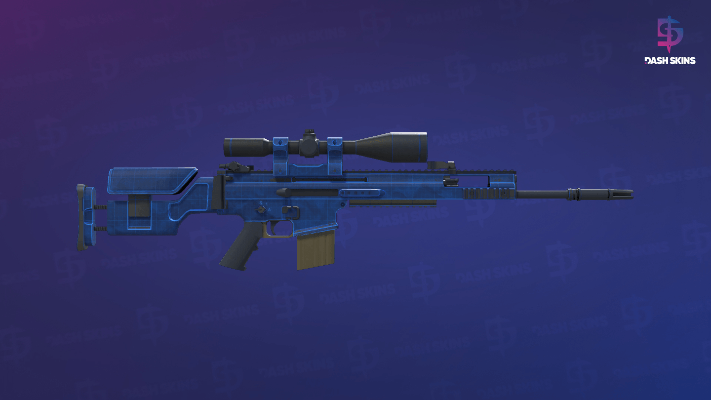 SCAR-20 | Blueprint (Minimal Wear) - Backside Screenshot