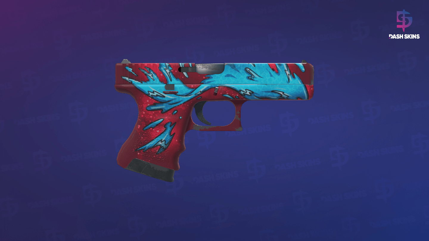 Glock-18 | Water Elemental (Minimal Wear) - Backside Screenshot