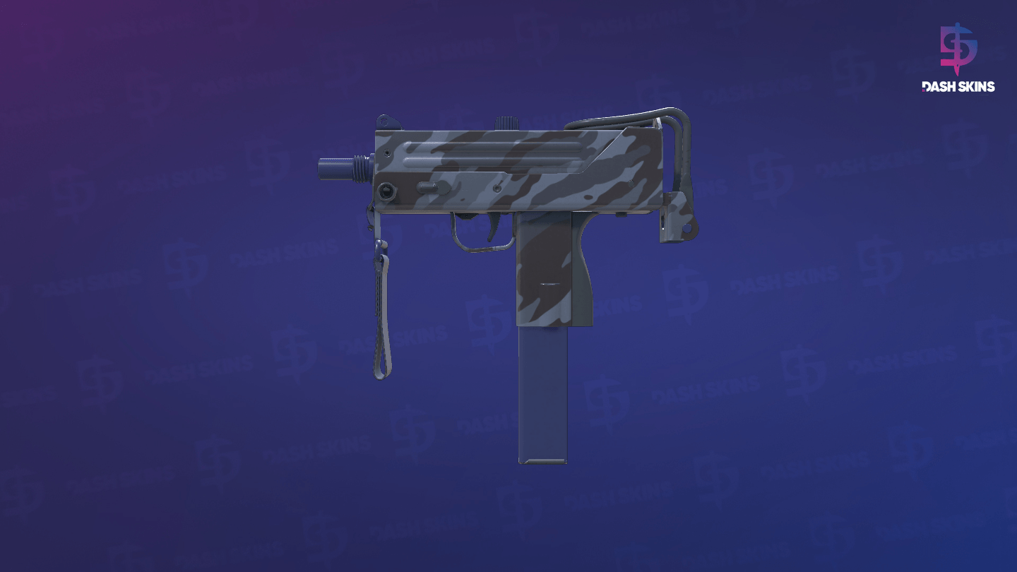 MAC-10 | Storm Camo (Factory New) - Frontside Screenshot