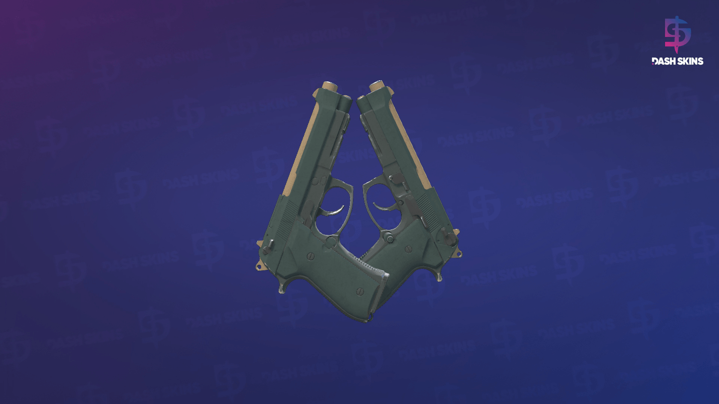 Dual Berettas | Contractor (Field-Tested) - Frontside Screenshot