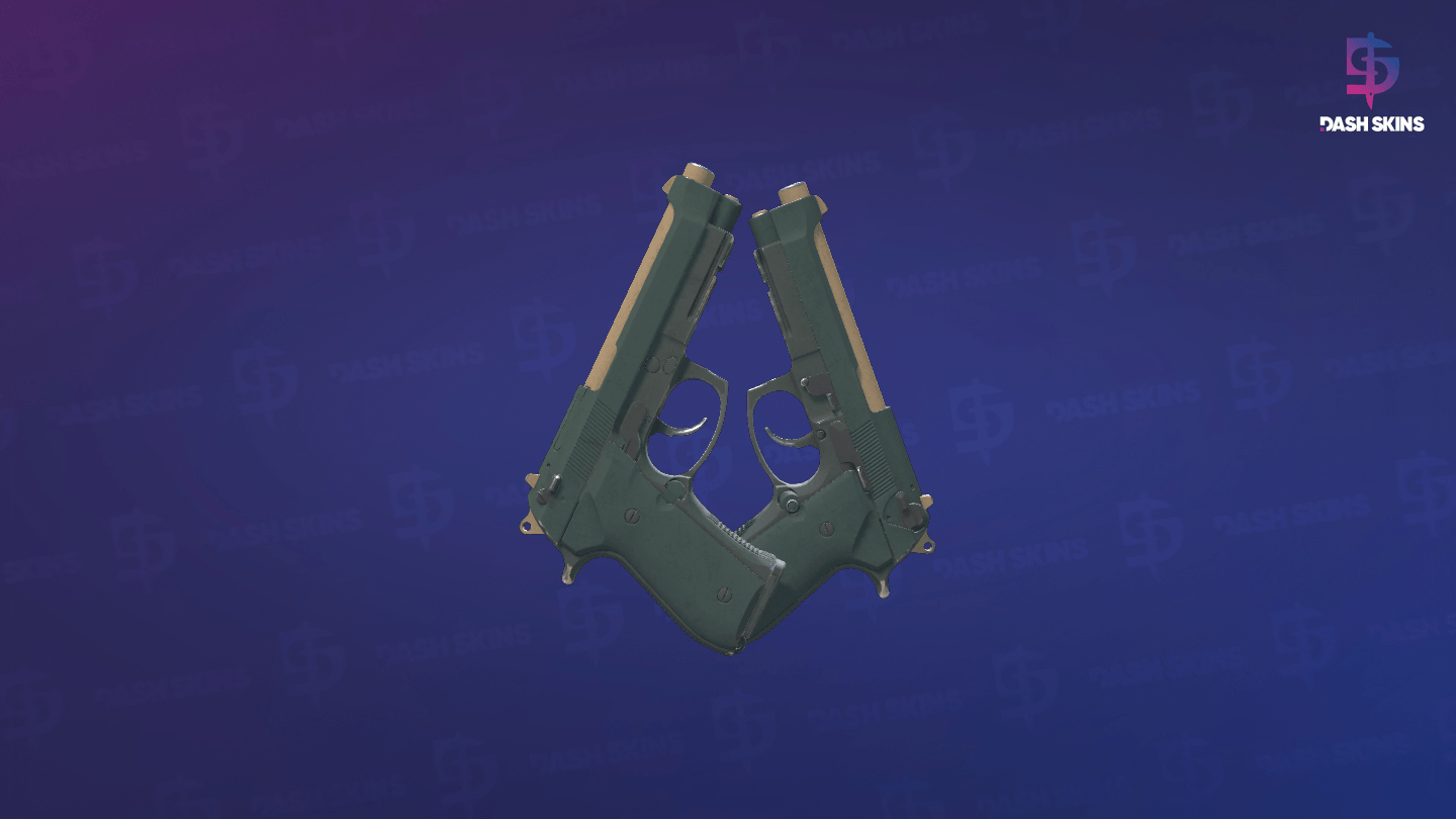 Dual Berettas | Contractor (Field-Tested) - Backside Screenshot