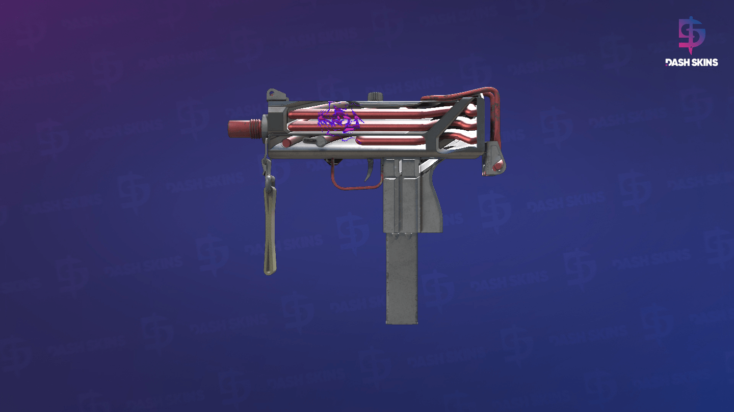 MAC-10 | Pipe Down (Well-Worn) - Frontside Screenshot