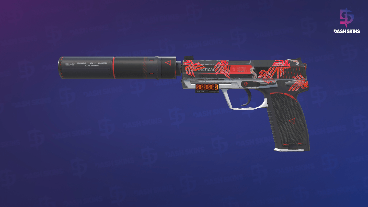 StatTrak™ USP-S | Cyrex (Field-Tested) - Frontside Screenshot