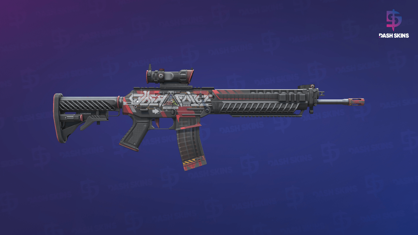 SG 553 | Cyberforce (Minimal Wear) - Backside Screenshot