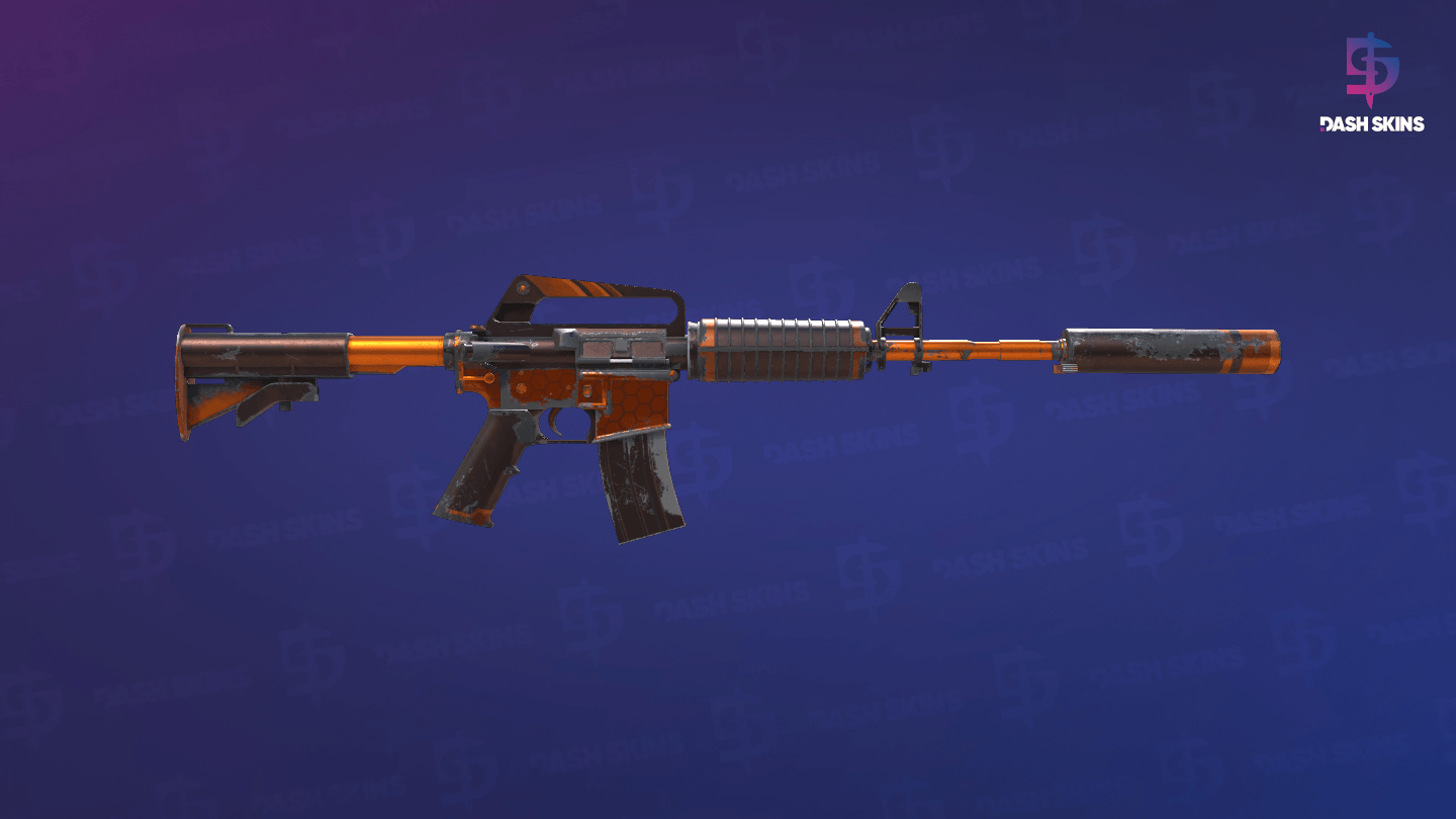 M4A1-S | Atomic Alloy (Well-Worn) - Backside Screenshot