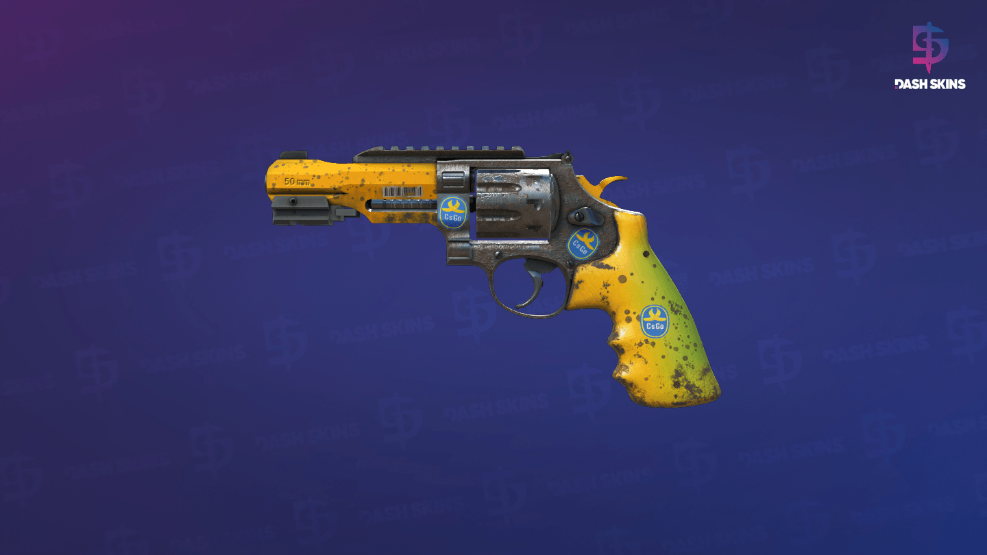 R8 Revolver | Banana Cannon (Factory New) - Frontside Screenshot