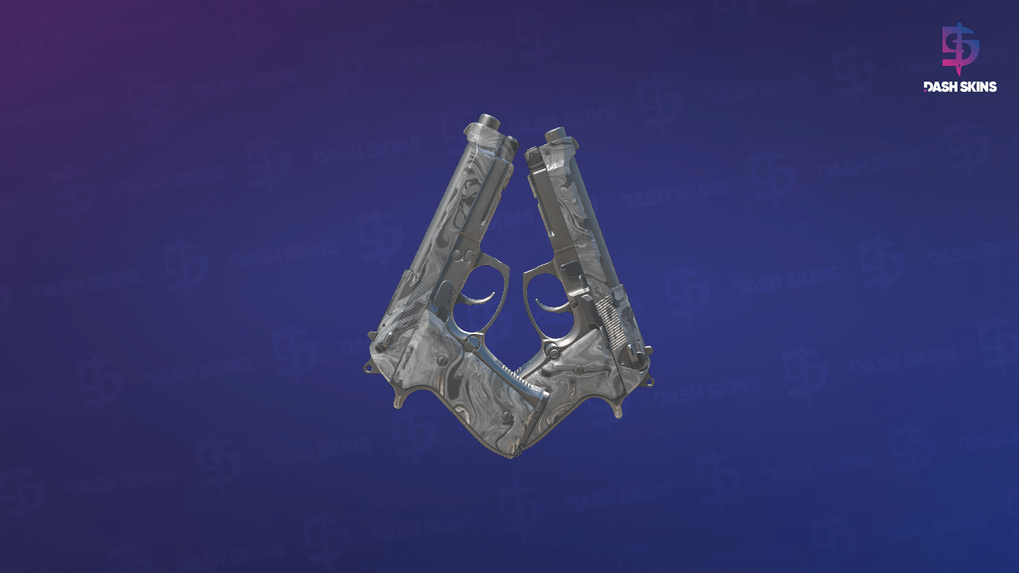 Dual Berettas | Silver Pour (Field-Tested) - Backside Screenshot