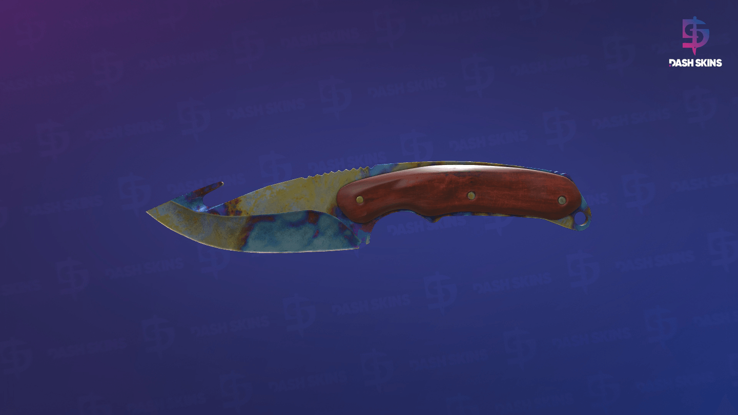 ★ Gut Knife | Case Hardened (Well-Worn) - Backside Screenshot