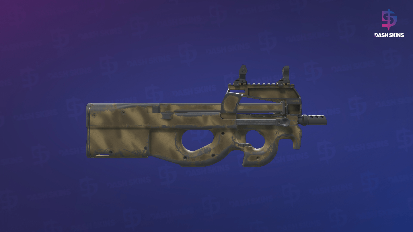 P90 | Sand Spray (Field-Tested) - Backside Screenshot