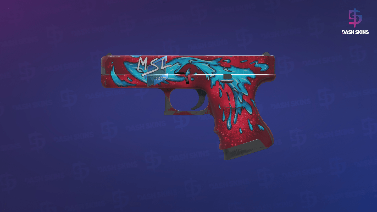 Glock-18 | Water Elemental (Field-Tested) - Frontside Screenshot
