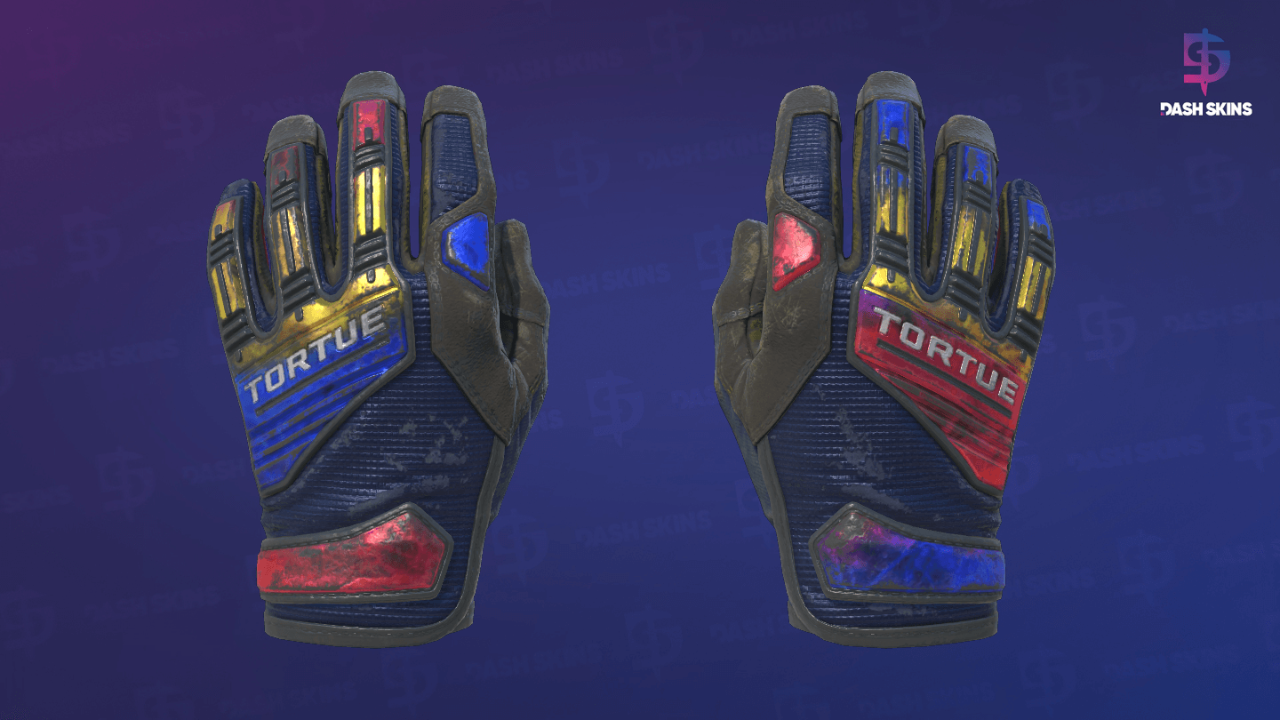 ★ Specialist Gloves | Marble Fade (Well-Worn) - Frontside Screenshot