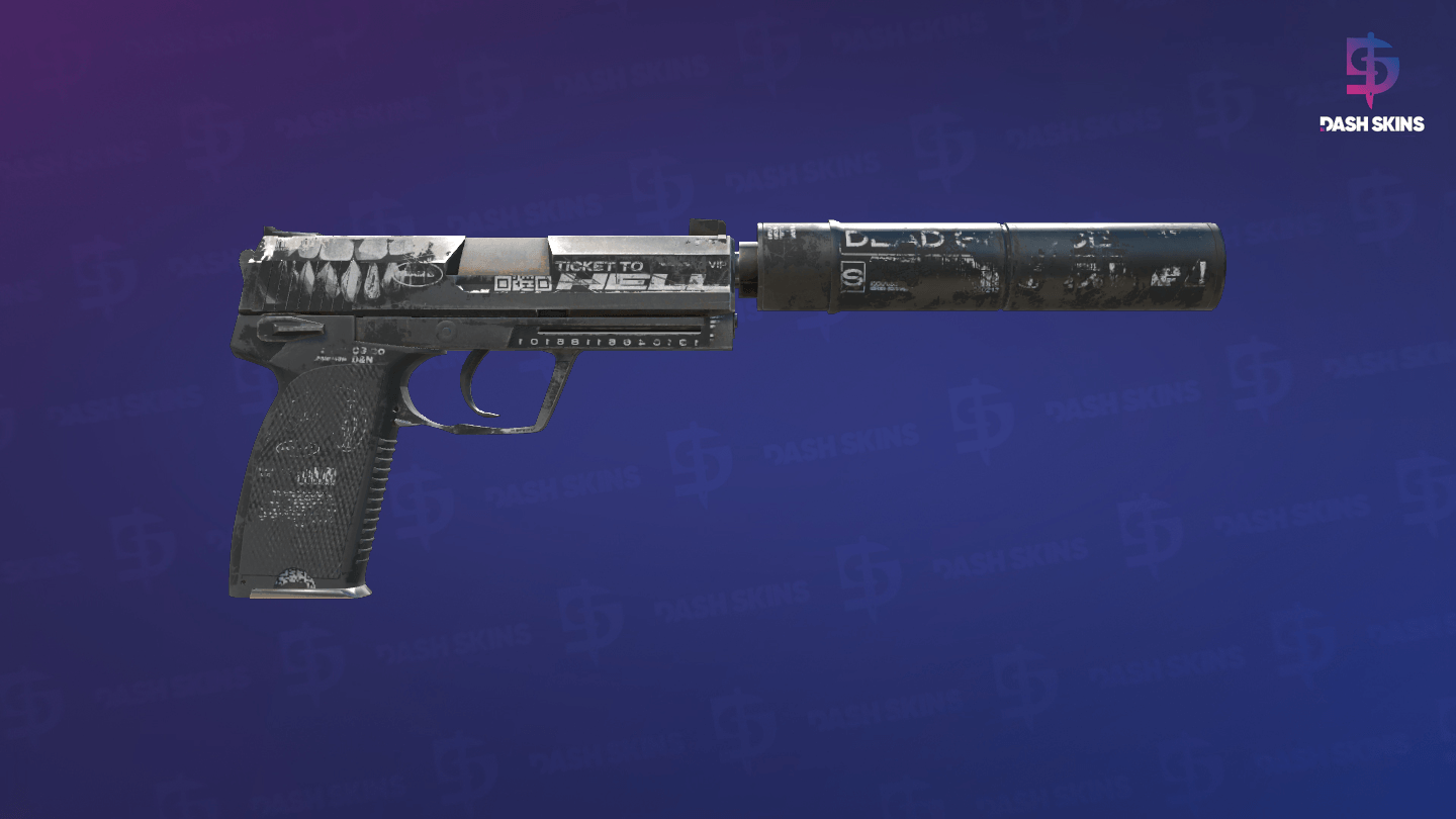 USP-S | Ticket to Hell (Battle-Scarred) - Backside Screenshot