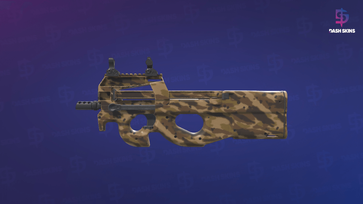 P90 | Desert Halftone (Minimal Wear) - Frontside Screenshot