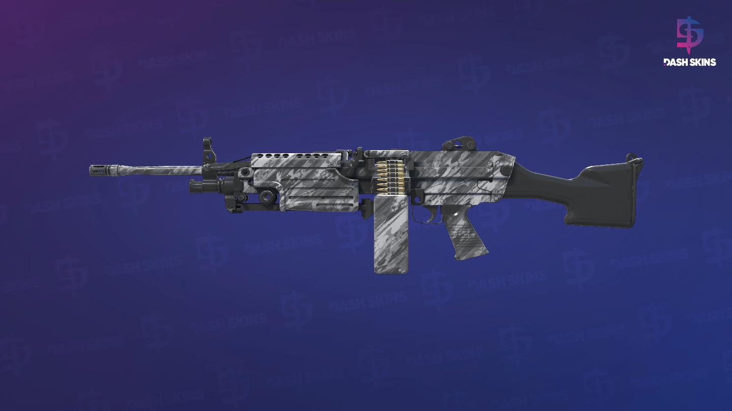 M249 | Sleet (Minimal Wear) - Frontside Screenshot