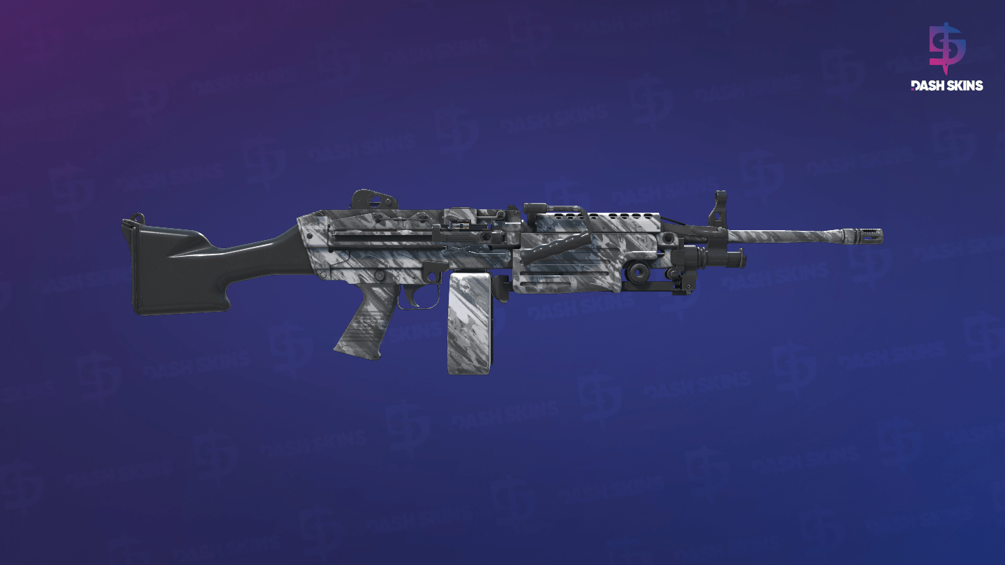 M249 | Sleet (Minimal Wear) - Backside Screenshot