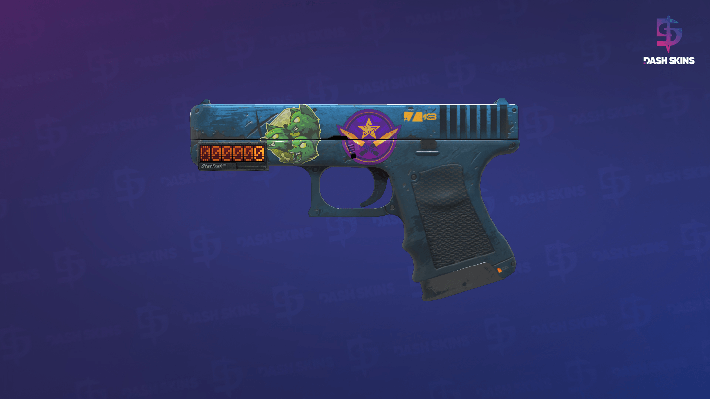 StatTrak™ Glock-18 | Off World (Field-Tested) - Frontside Screenshot