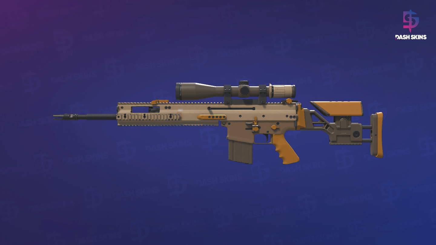 SCAR-20 | Short Ochre (Field-Tested) - Frontside Screenshot