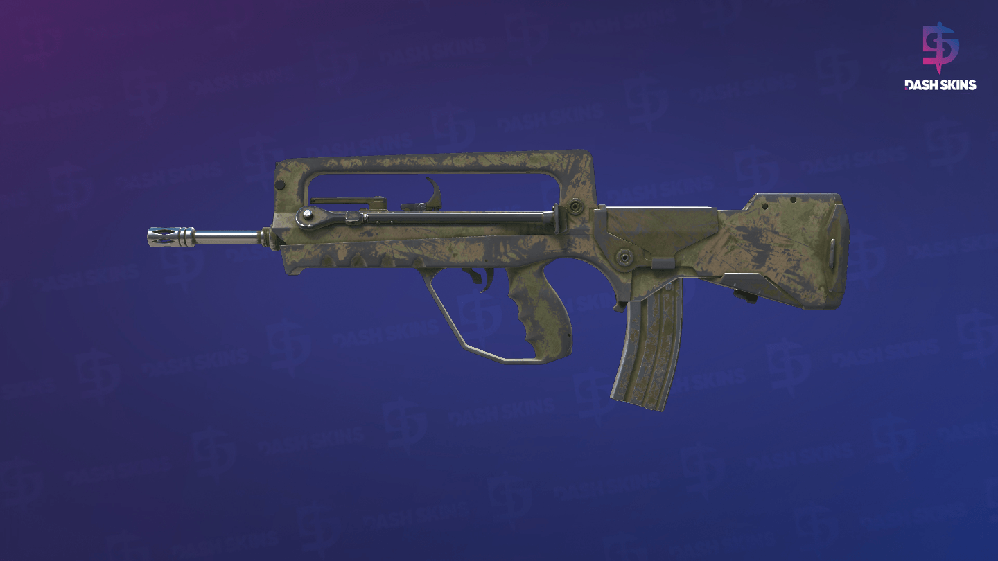 FAMAS | Palm (Battle-Scarred) - Frontside Screenshot