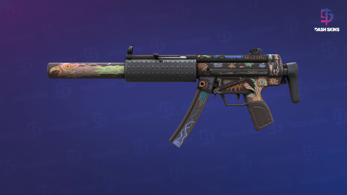 MP5-SD | Necro Jr. (Well-Worn) - Frontside Screenshot