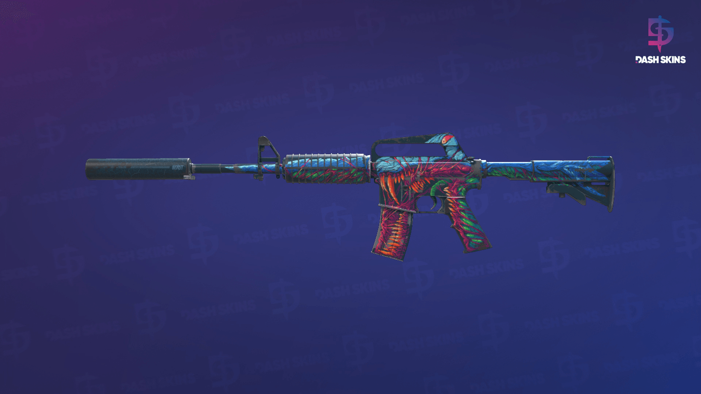 M4A1-S | Hyper Beast (Well-Worn) - Frontside Screenshot