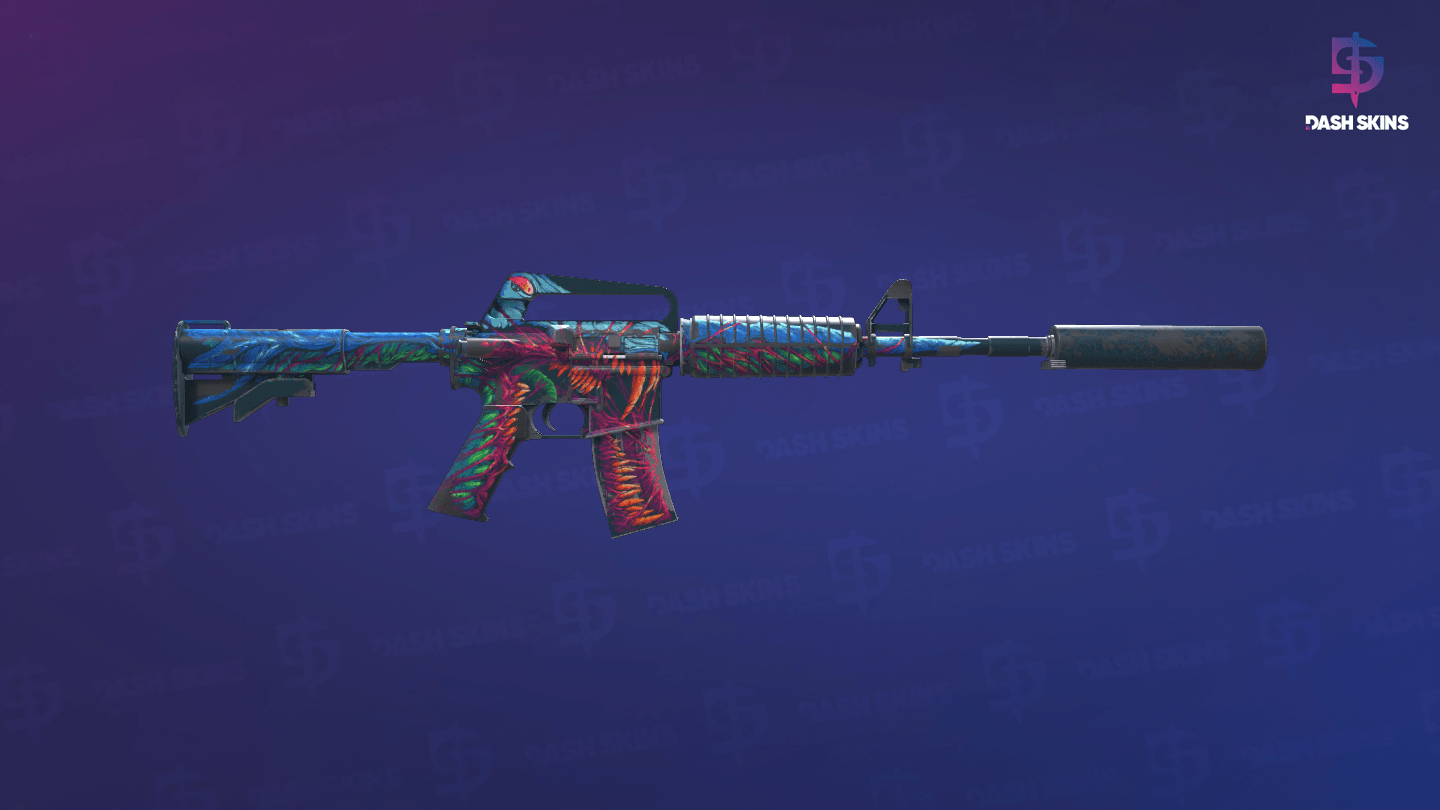 M4A1-S | Hyper Beast (Well-Worn) - Backside Screenshot