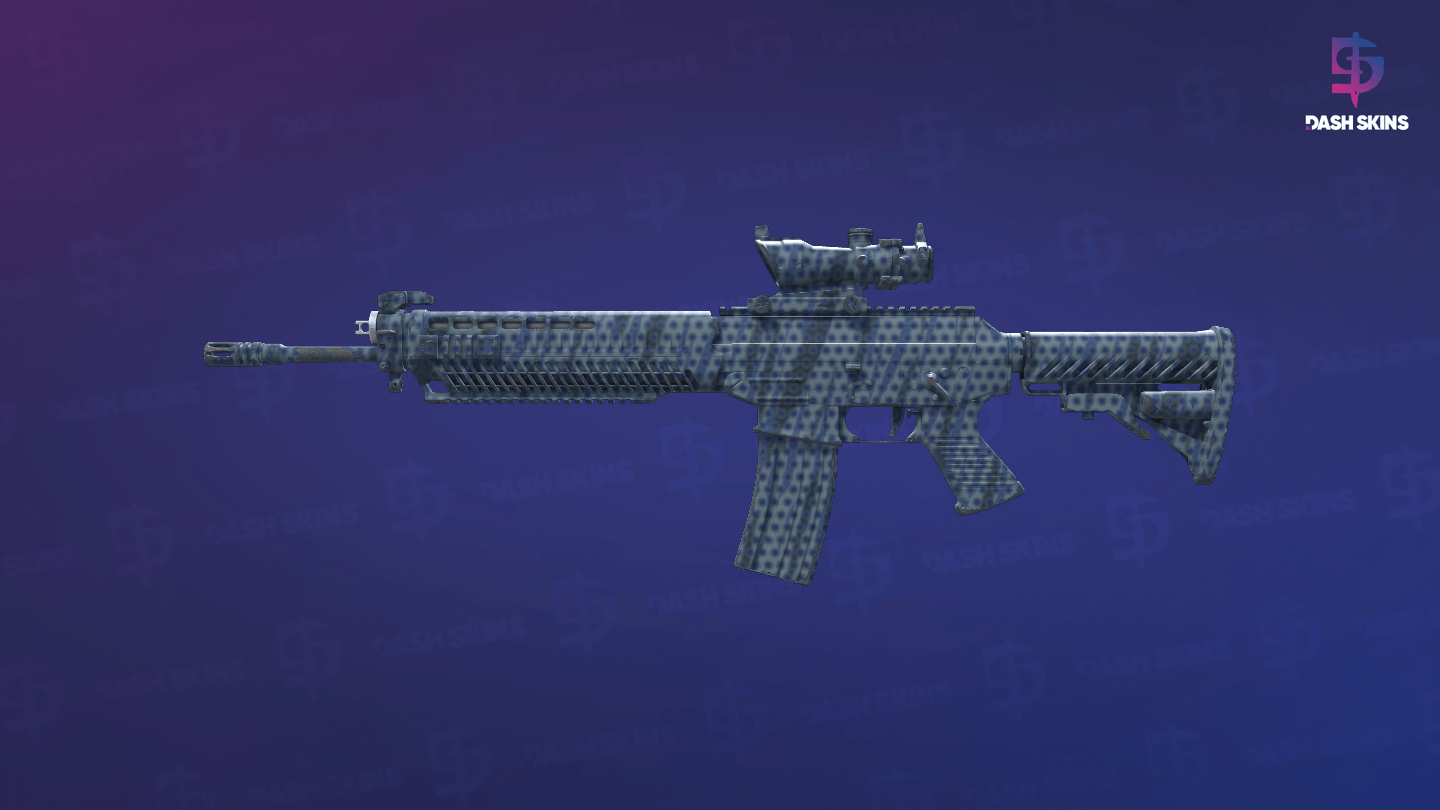 SG 553 | Waves Perforated (Minimal Wear) - Frontside Screenshot