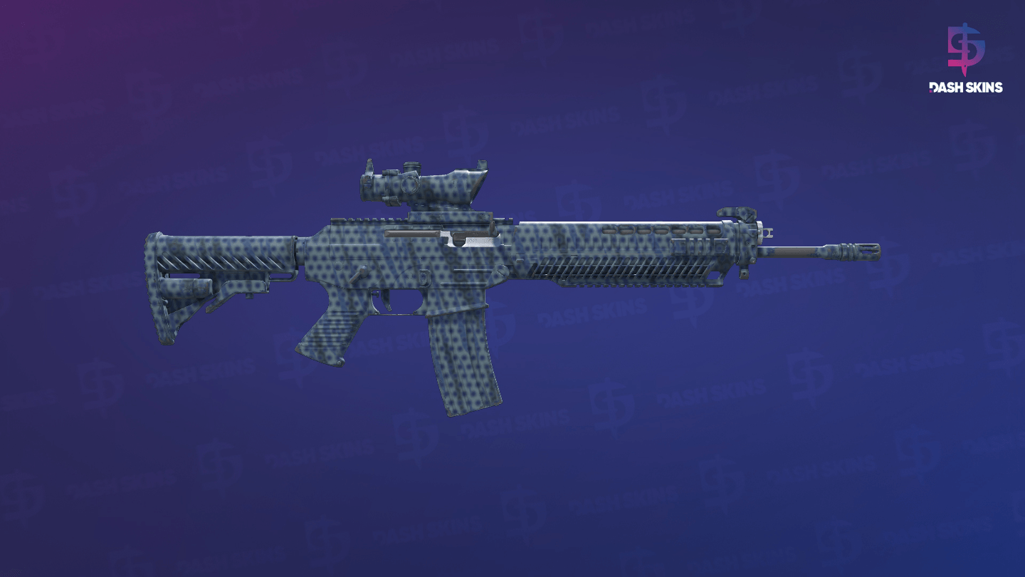 SG 553 | Waves Perforated (Minimal Wear) - Backside Screenshot